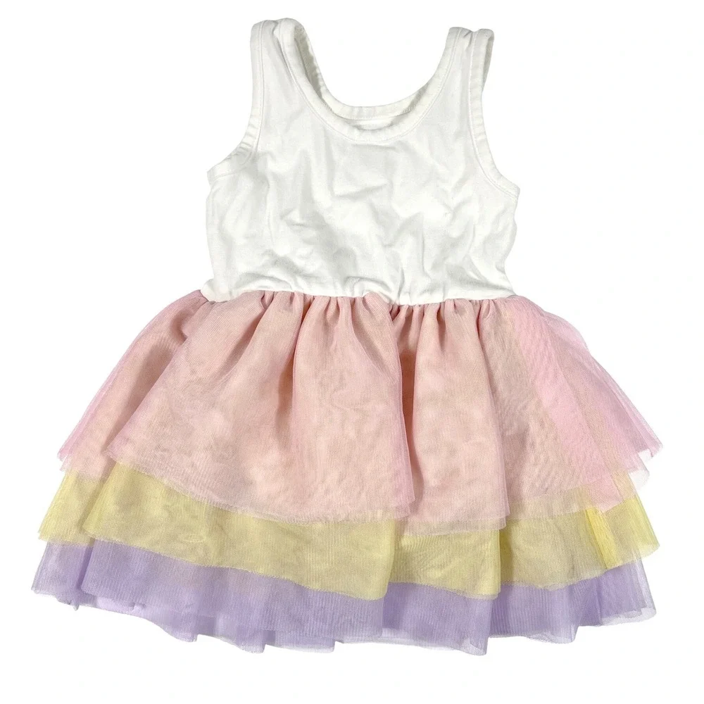 Old Navy Lot of 3‎ Toddler Girl Tutu Dresses 18-24m 2T Pastel Cute Summer
